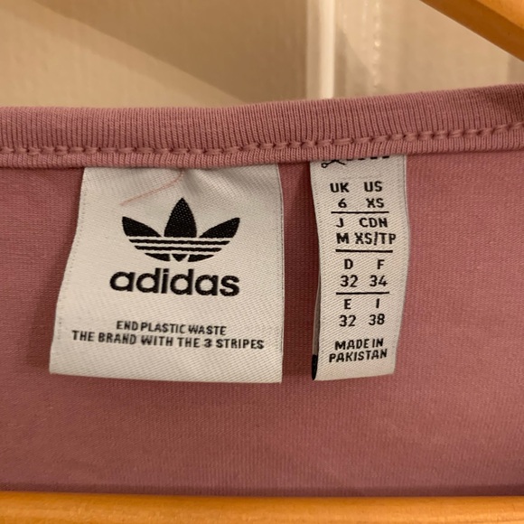 Adidas 3 stripe cropped sports top - Picture 3 of 3